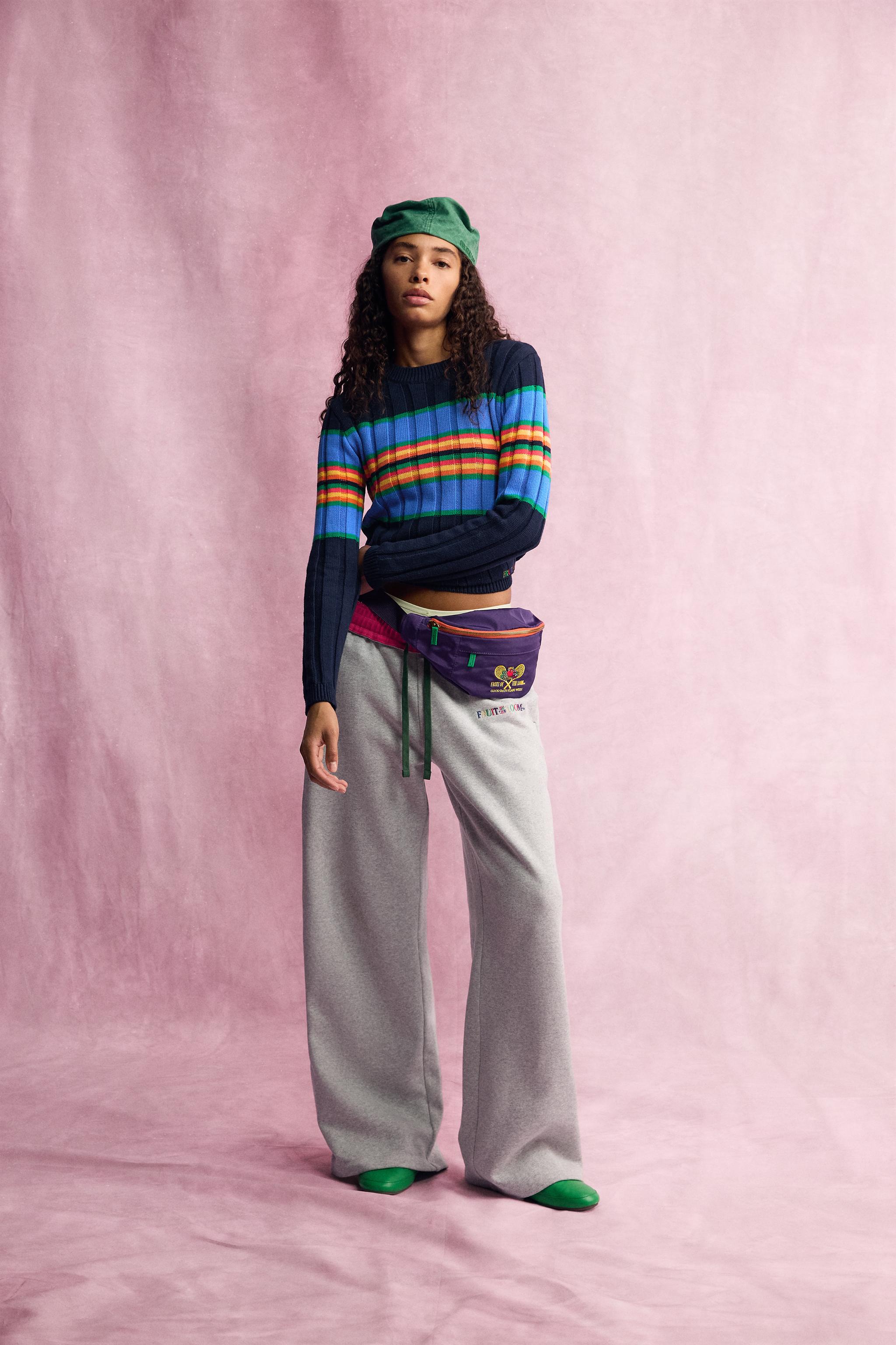 PULL EN MAILLE À RAYURES FRUIT OF THE LOOM™